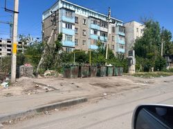 В Лебединовском айыл өкмөтү рассказали, почему на Гаражной всегда образовывается гора мусора. Фото