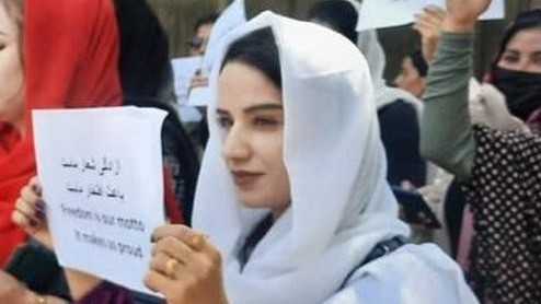 Захра Мухаммади, одна из ранее похищенных афганских активисток. Фото из сети Twitter