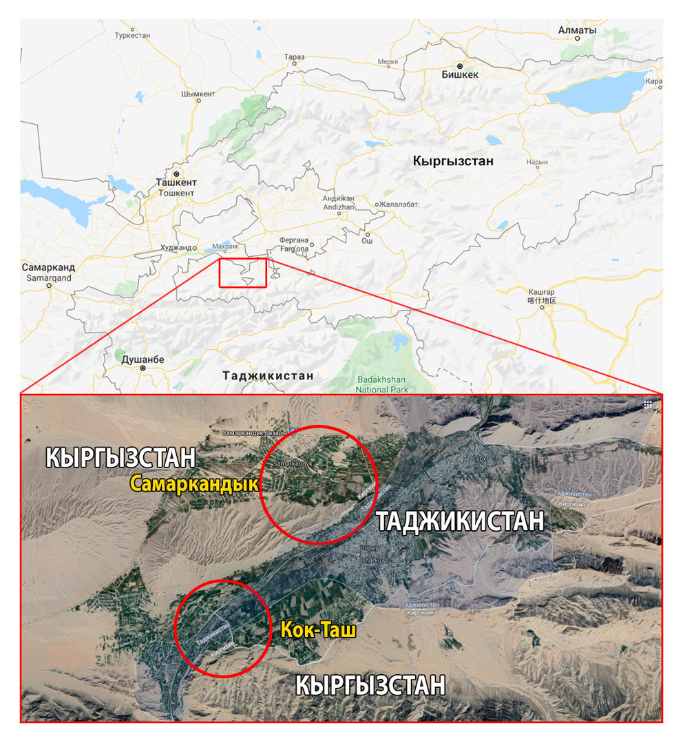Границы киргизии